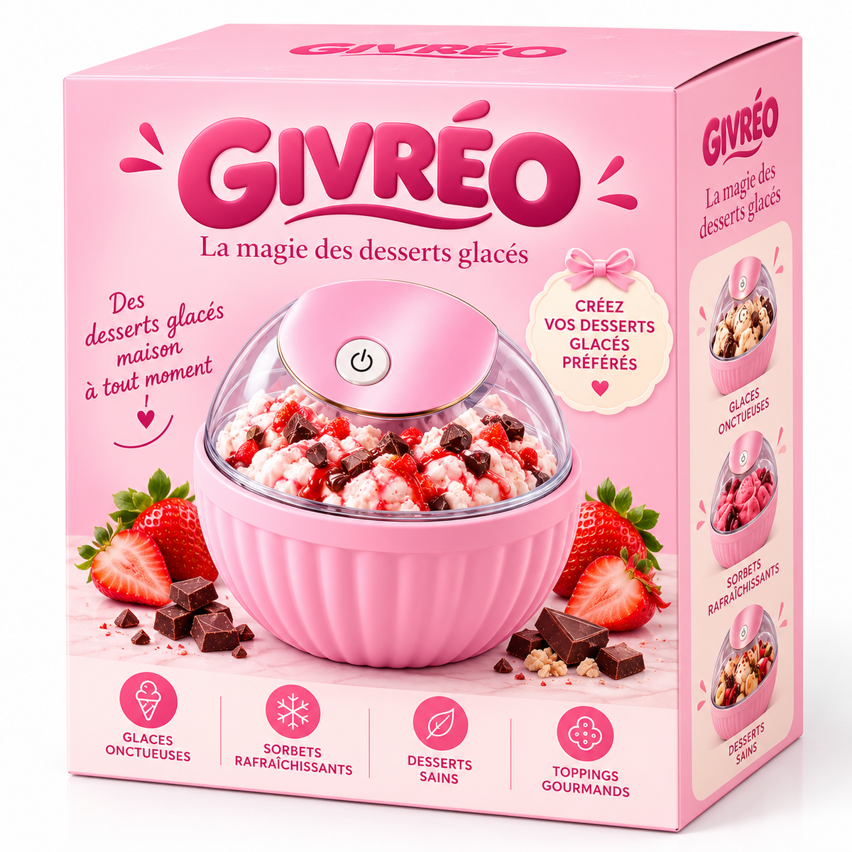 Boîte de la machine à glace Givréo